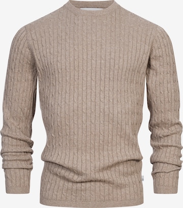 Kronstadt Trui 'Cable' in Beige: voorkant