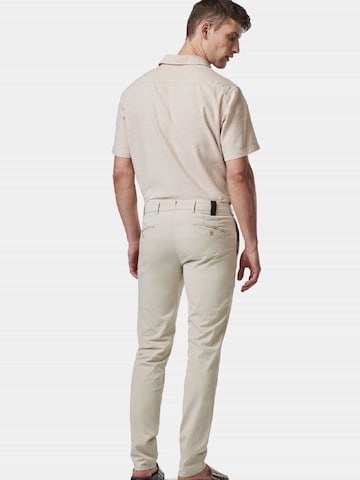 Coupe slim Pantalon chino 'Lupus' MMXGERMANY en beige