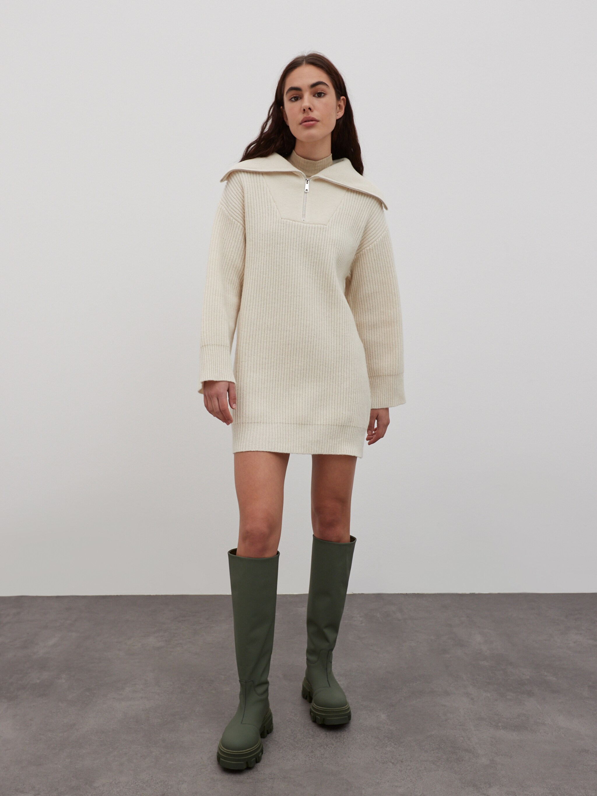 EDITED Produits Robes en maille 'Annine' beige