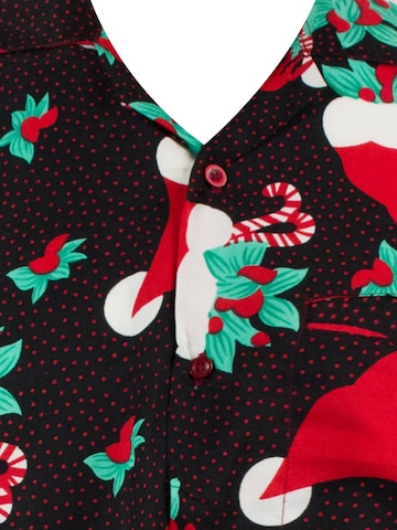 Regular fit Camicia 'Christmas Hats' di King Kameha in verde