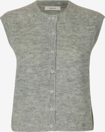 Cardigan 'SLFLULU' SELECTED en gris : devant