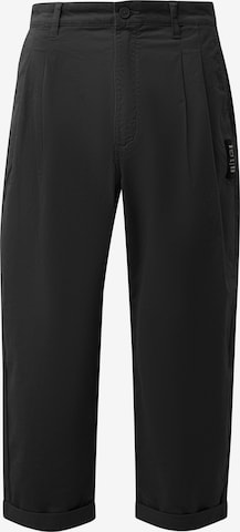 Pantalon à pince QS en noir : devant