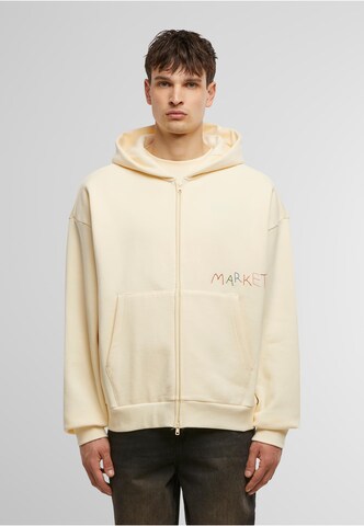 MARKET Sweat jacket 'Good Produce' in Beige