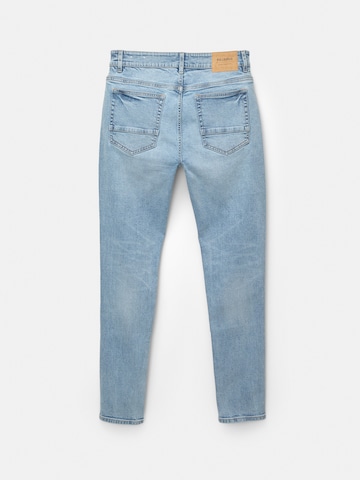 Pull&Bear Slimfit Jeans i blå