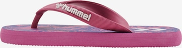 Claquettes / Tongs Hummel en rose : devant