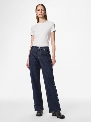 PIECES Wide Leg Jeans 'PCKarla' i blå