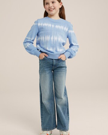 WE Fashion Sweatshirt in Blauw