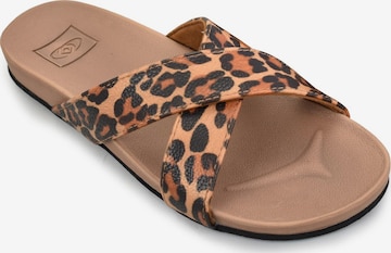 Brasileras - Zapatos para playa y agua 'Pardo' en marrón: frente