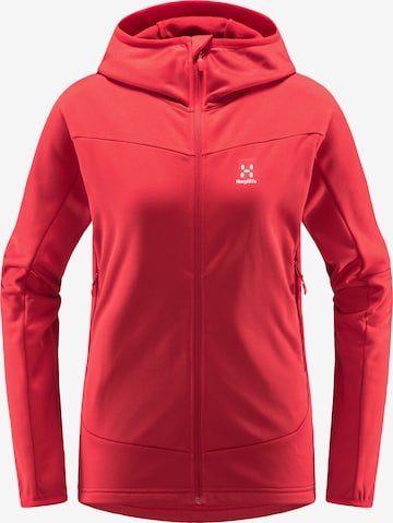 Haglöfs Athletic Fleece Jacket 'Frost' in Red: front