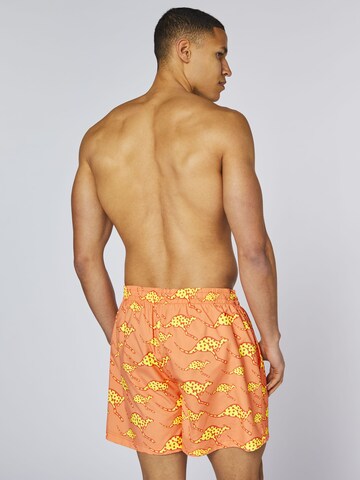 CHIEMSEE Board Shorts ' im angesagten Alloverprint ' in Orange