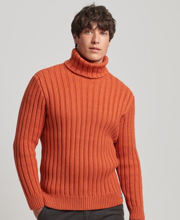 Superdry Sweater in Orange: front