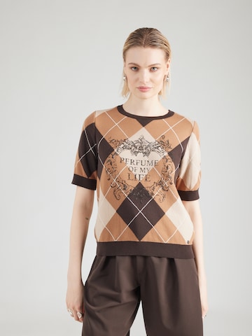 Pullover di monari in marrone: frontale