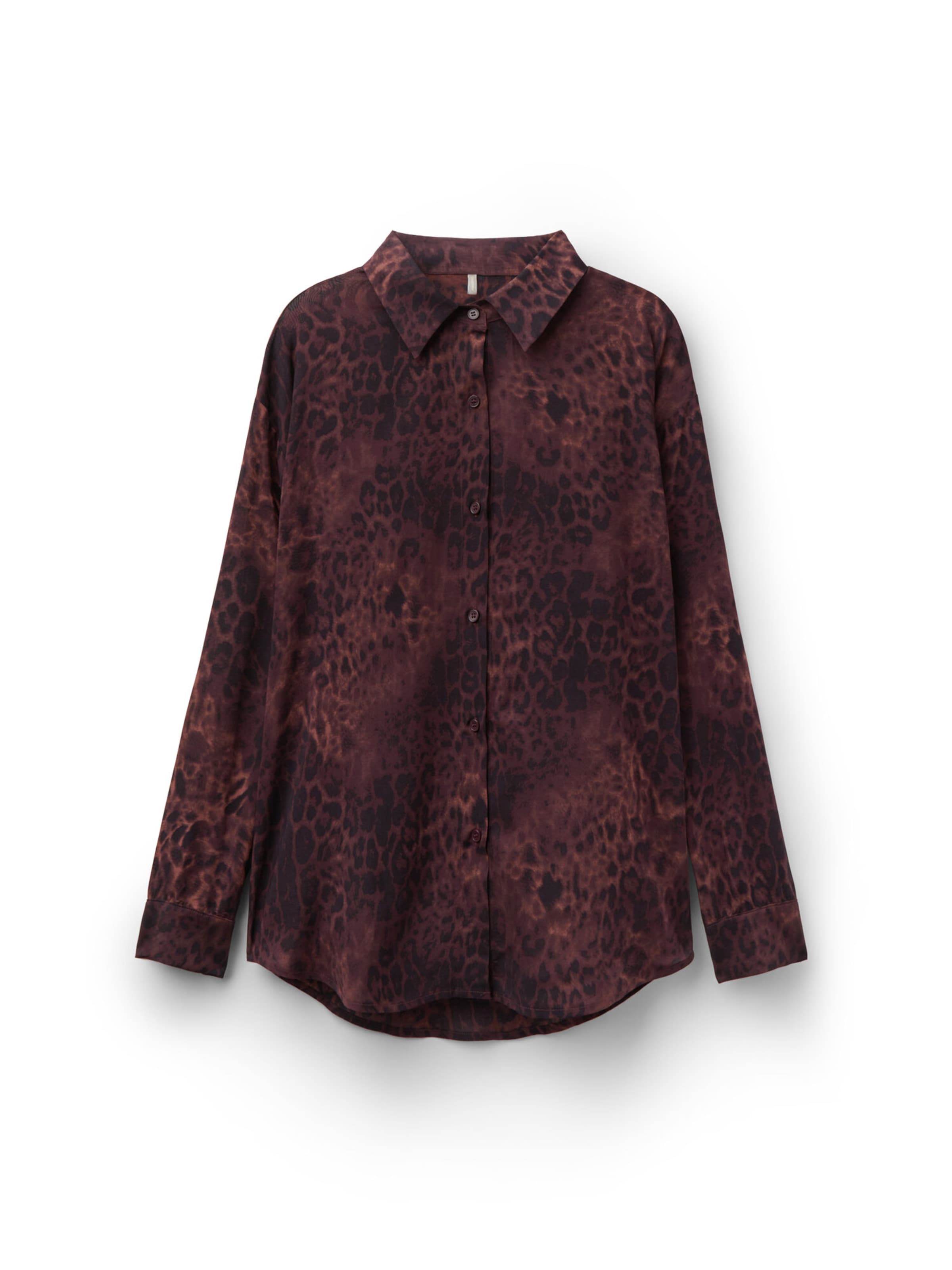 CALZEDONIA Bluse 'Dark Animalier' in Braun: Vorderseite