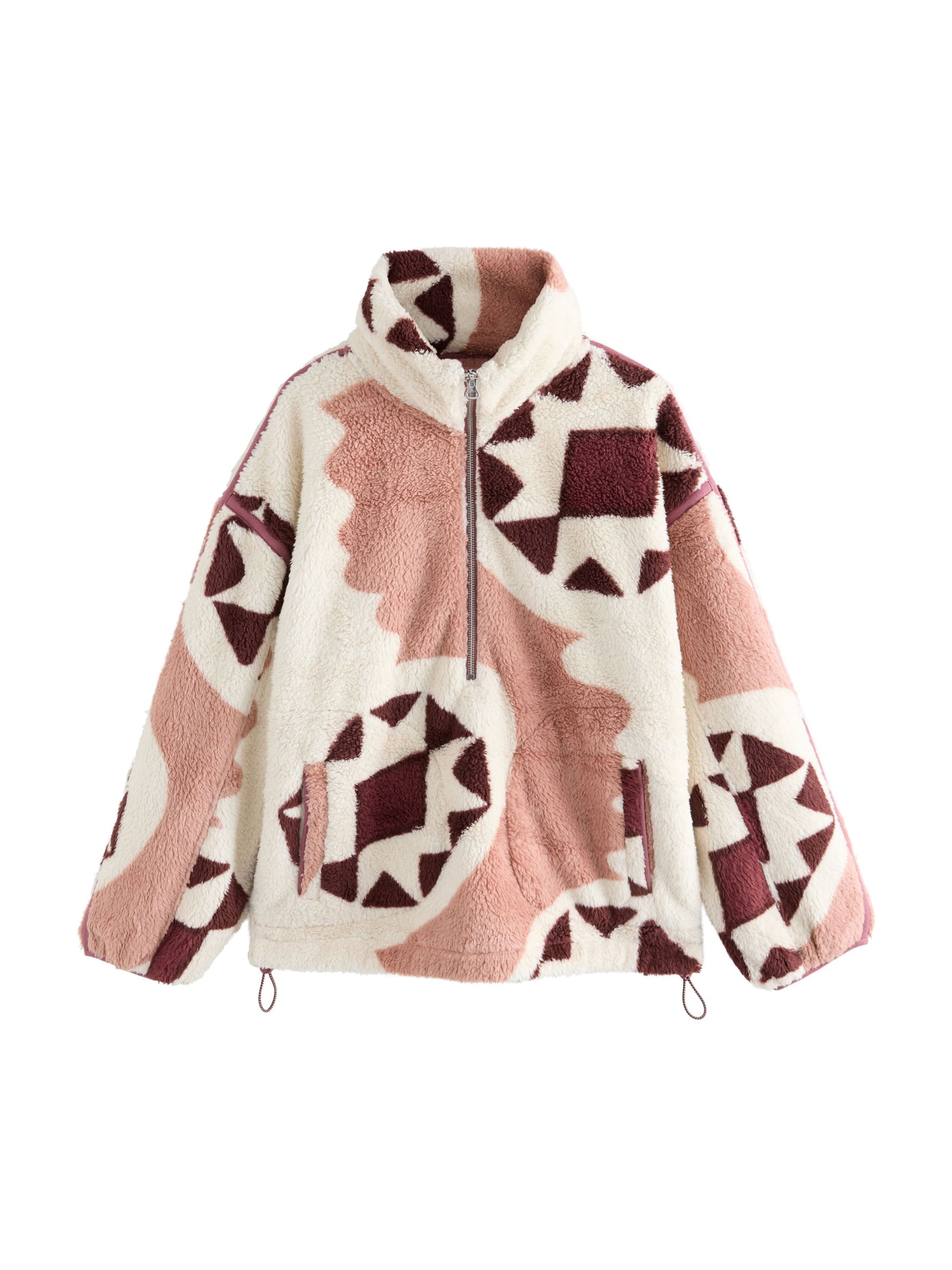 Giacca di pile di Next in bianco: frontale