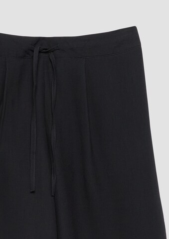 QS Wide Leg Hose in Schwarz