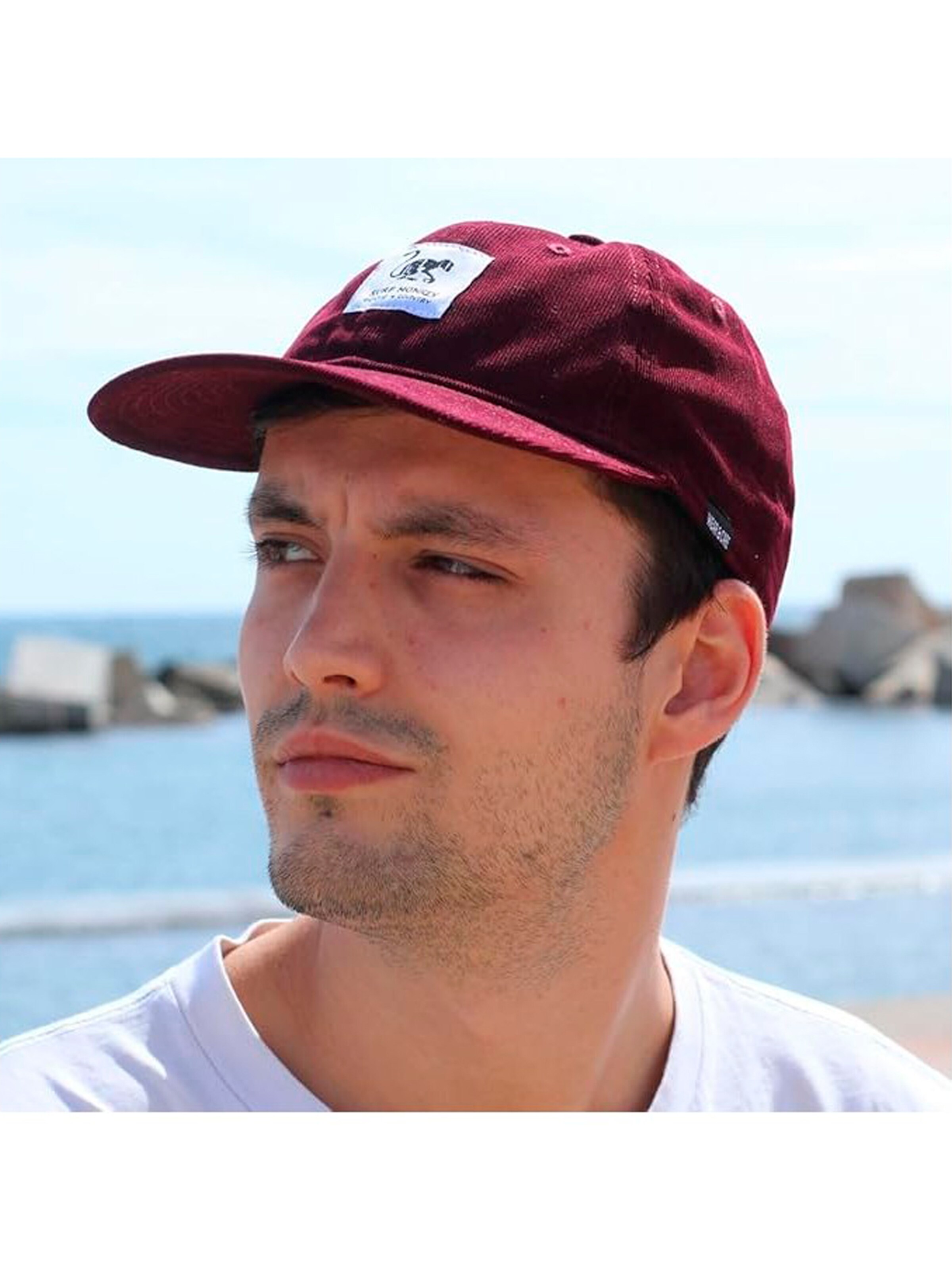 Surf Monkey Athletic Cap in Red