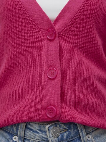 VERO MODA Knit Cardigan 'NEW LEXSUN' in Pink