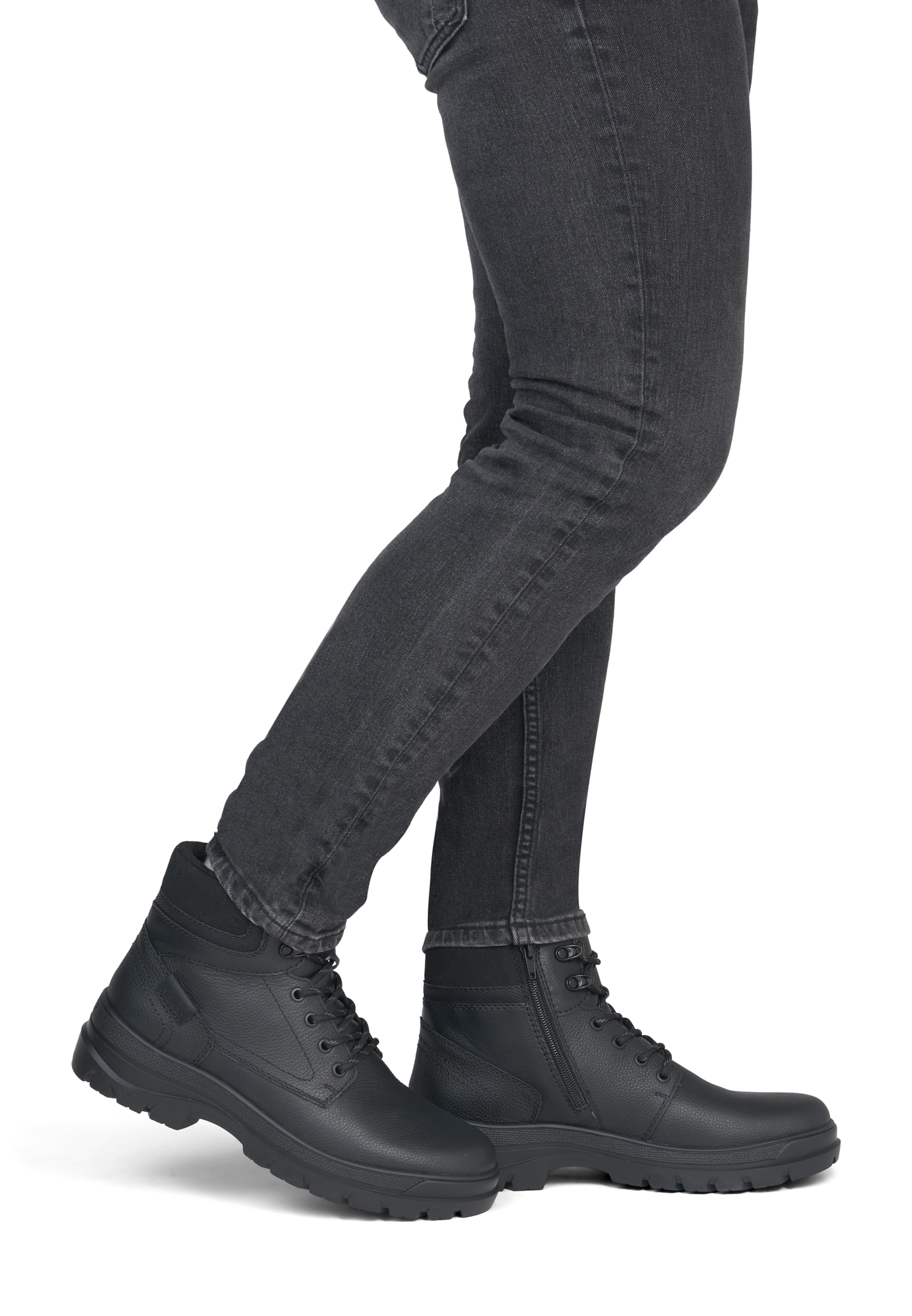 Rieker Schnürboots in Schwarz