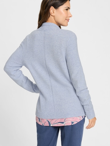 Olsen Cardigan in Blazer-Optik, mit aufgesetzten Taschen in Blau