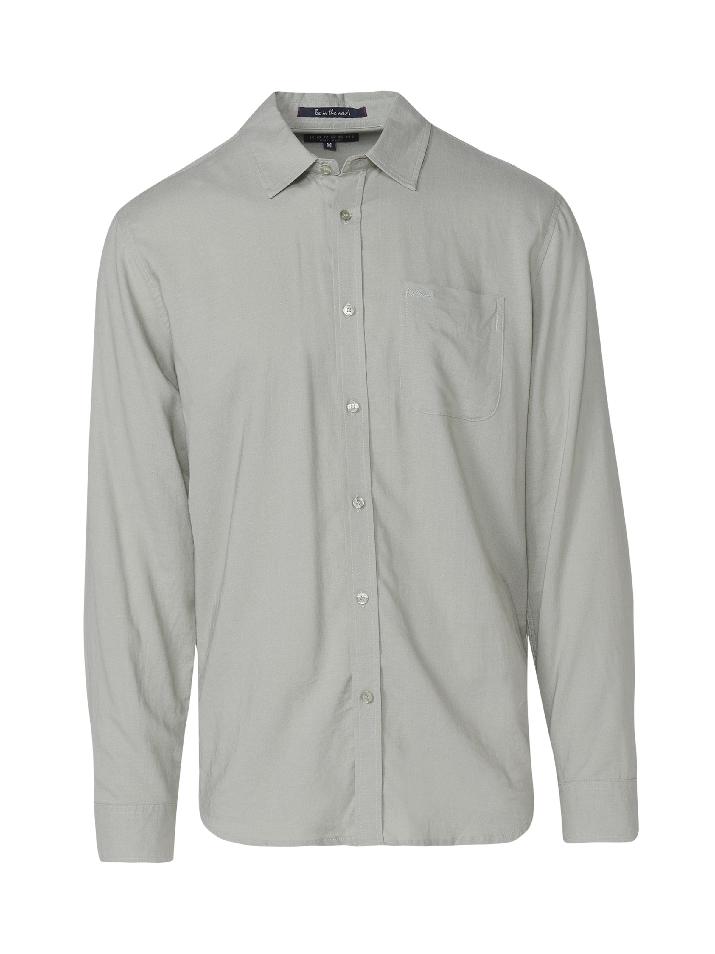 KOROSHI Regular fit Srajca | zelena barva: sprednja stran