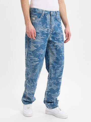 Coupe slim Jean Karl Kani en bleu : devant
