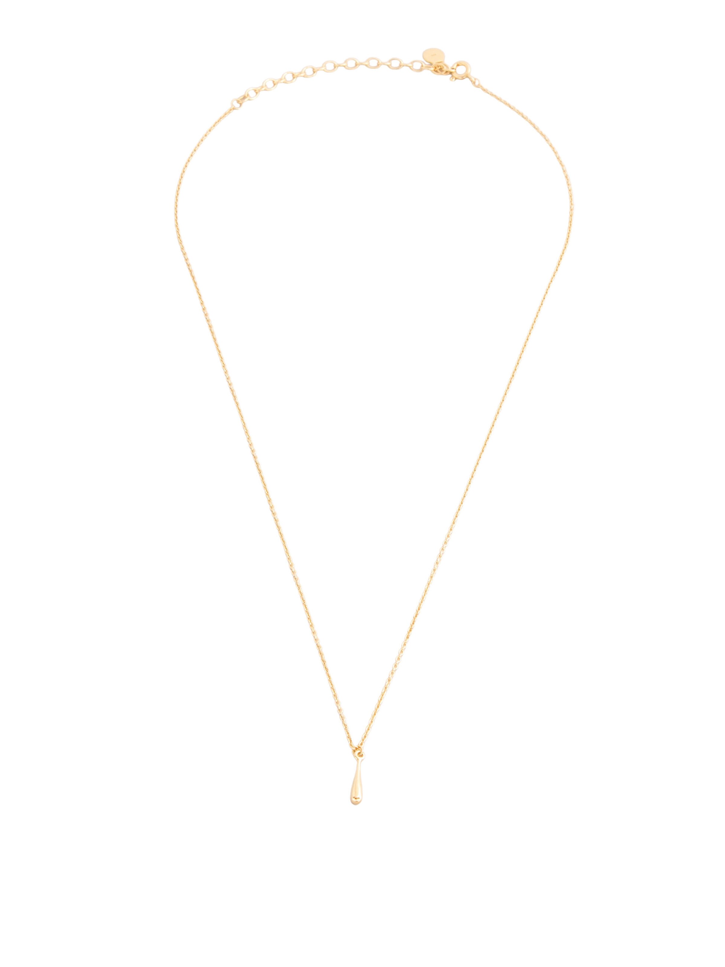 fejn Halskette mit Tropfen in Gold: Vorderseite