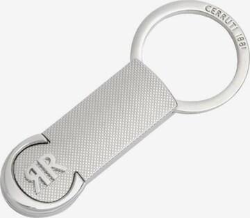 Porte-clés CERRUTI 1881 en argent : devant