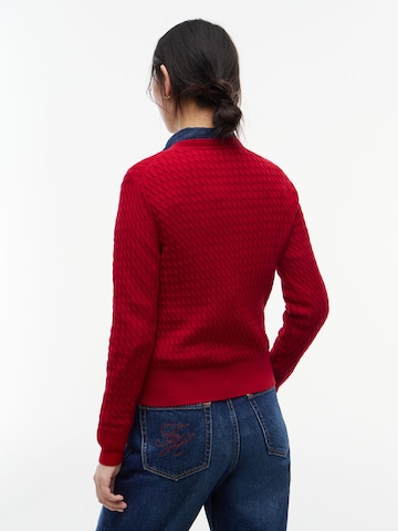 TOMMY HILFIGER Pullover in Rot