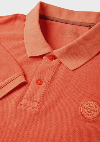 s.Oliver Men Big Sizes Poloshirt in Orange