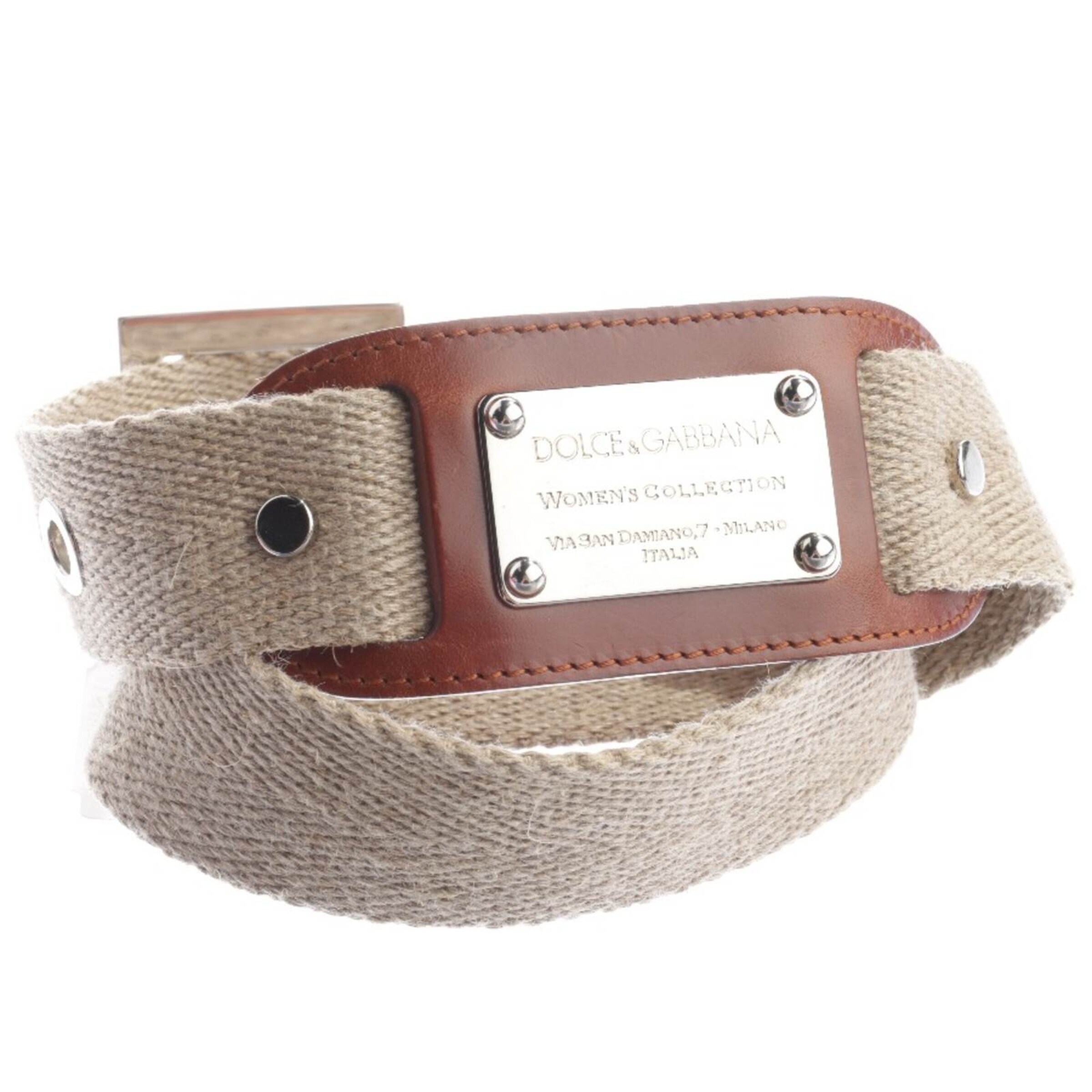 DOLCE & GABBANA Belt in L in Brown: front