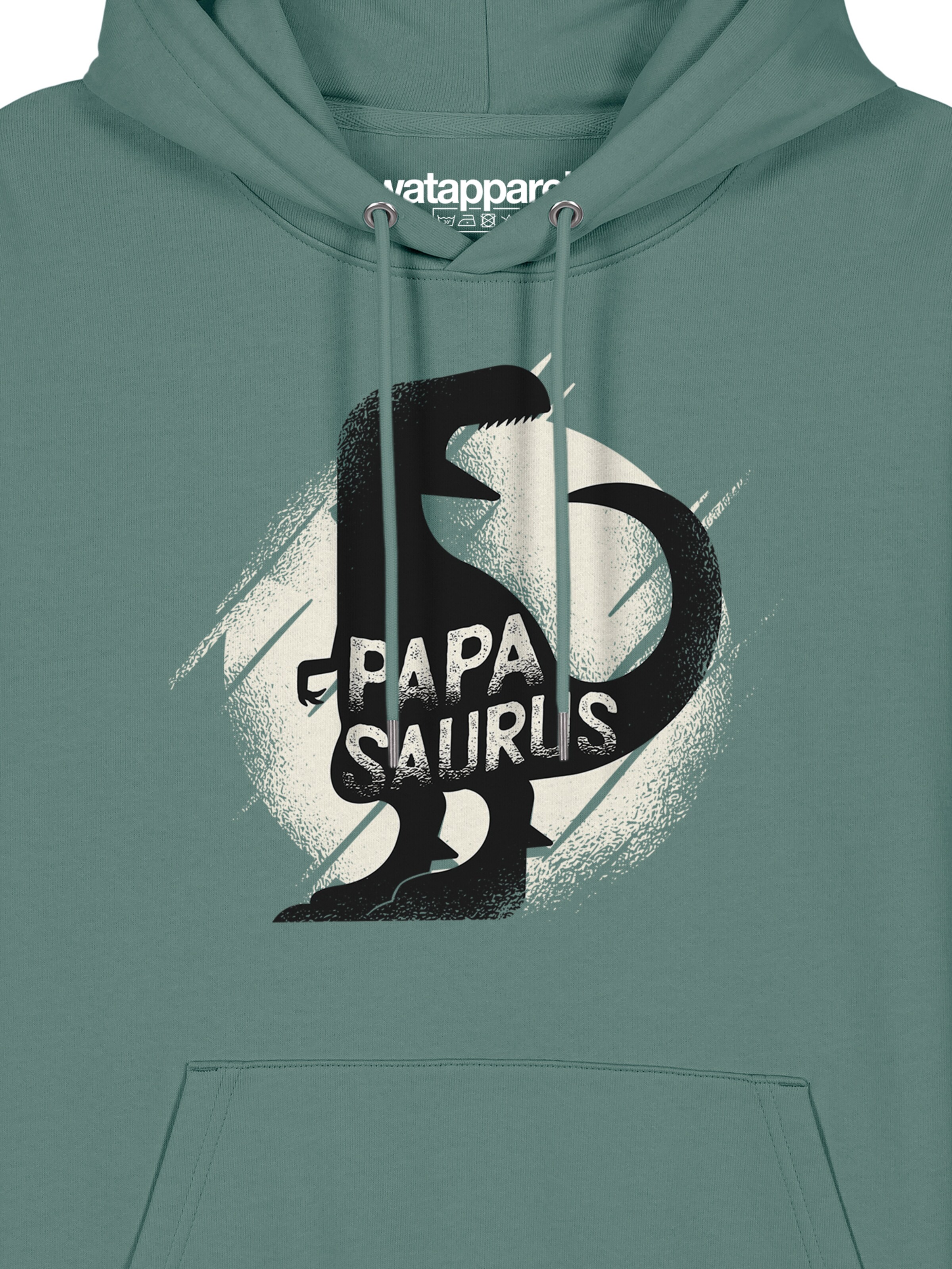 Felpa 'Papasaurus' di Watapparel in verde