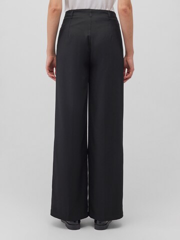 Mavi Wide leg Pleated Pants in Black