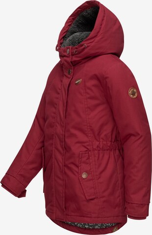 Ragwear Winter Jacket 'Elvina' in Red