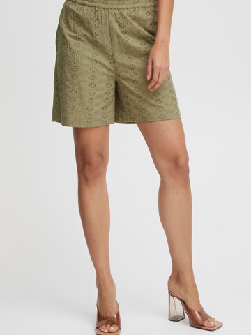 Loosefit Pantalon b.young en vert : devant