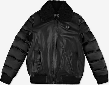 Philipp Plein - Casaco de inverno 'Iconic Plein' em preto: frente