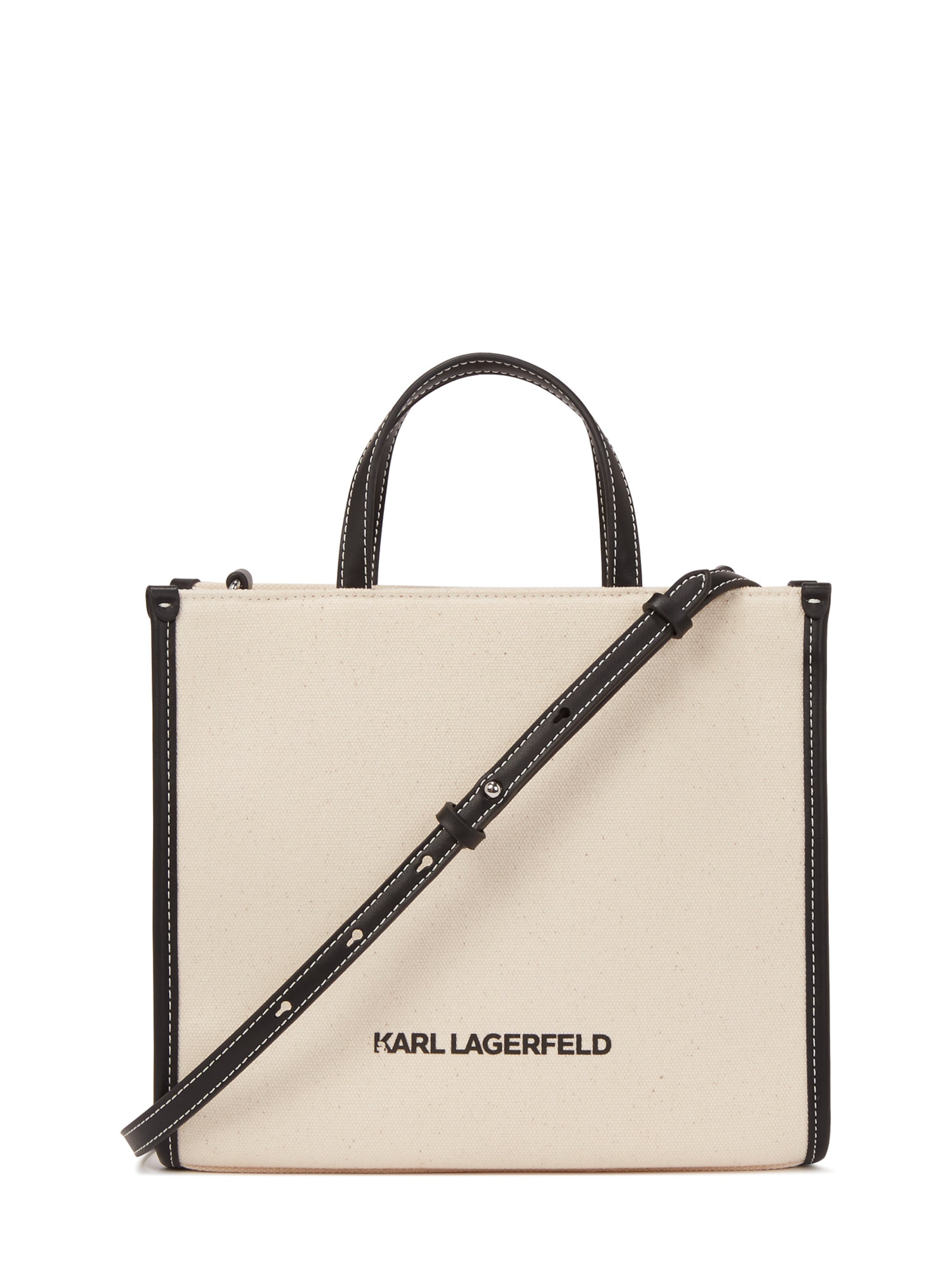 Shopper 'KL x Jorge Parra' di Karl Lagerfeld in beige