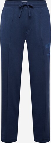 Tommy Jeans Regular Broek 'Collegiate Baxte' in Blauw: voorkant