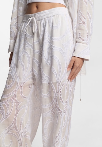 BOSS Loosefit Hose 'Talisya' in Weiß
