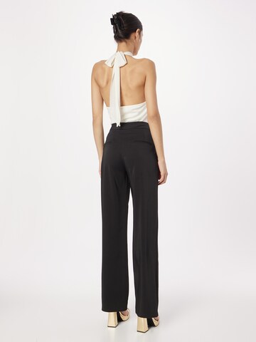 Wide leg Pantaloni con pieghe di Misspap in nero