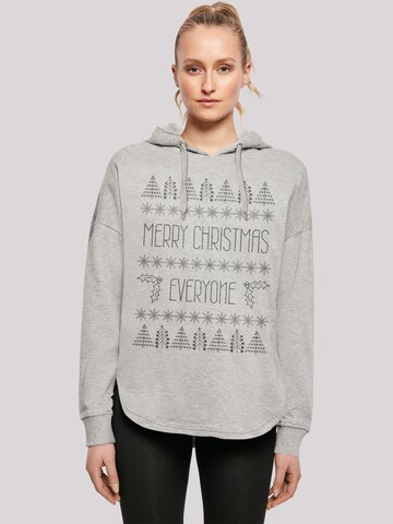 F4NT4STIC Sweatshirt in Grijs: voorkant