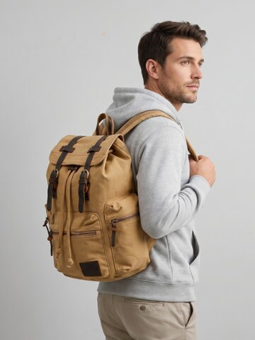 jolar Backpack 'Travel' in Yellow: front