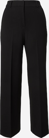 COMMA Wide leg Pleated Pants in Black: front