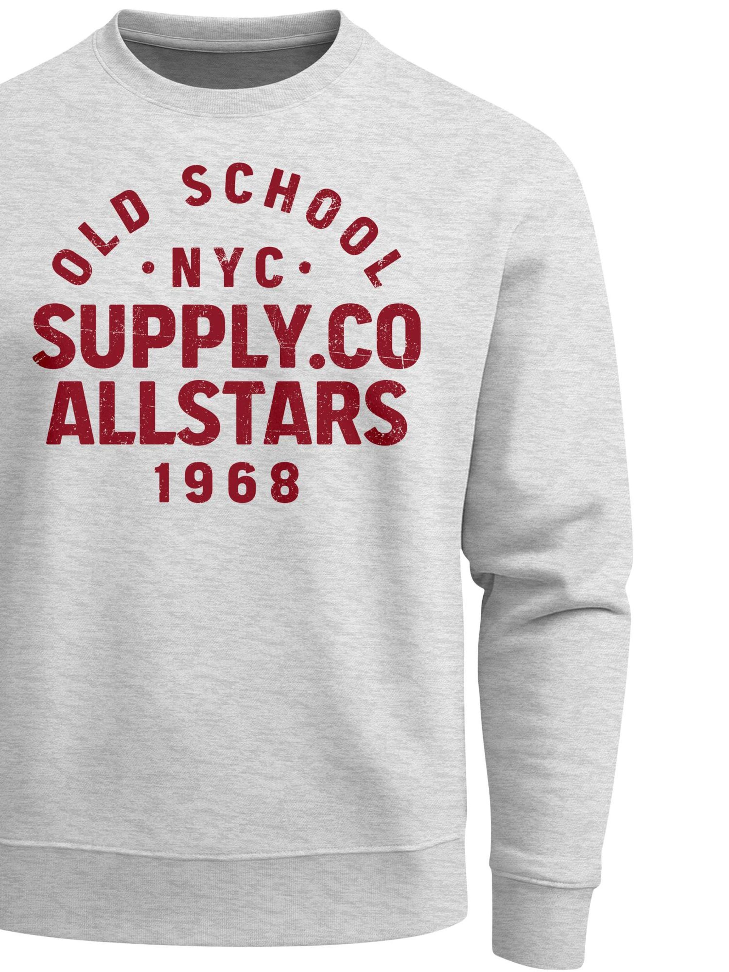 Neverless Sweatshirt 'Oldschool 3' in Grey