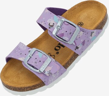 Palado - Sapatos abertos 'Samos' em roxo: frente