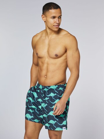 CHIEMSEE Board Shorts ' im angesagten Alloverprint ' in Blue: front