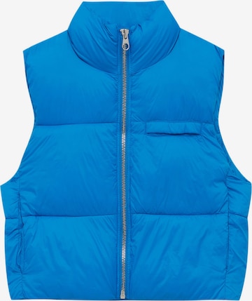 Pull&Bear Vest in Blue: front