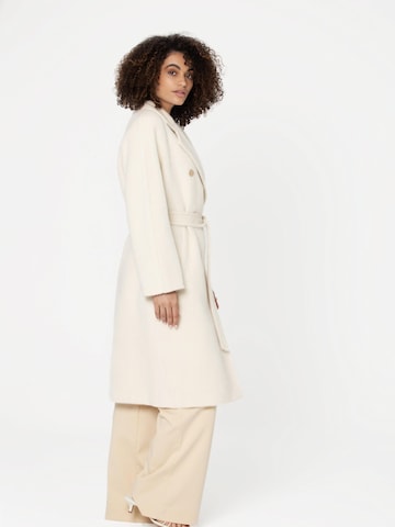 Giodoro Zimski plašč 'Adioro Off White Alpaca Coat' | bela barva