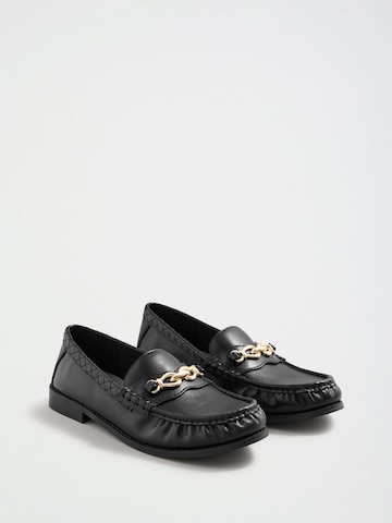 Mocassino di love & roses in nero