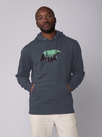 Watapparel Sweatshirt ' Waldbär ' in Grijs: voorkant