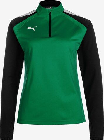 PUMA Sportief sweatshirt 'TeamLIGA' in Groen: voorkant